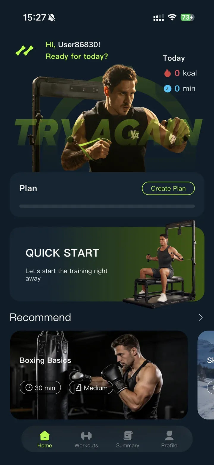 INNODIGYM app home screen